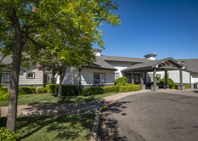 Driveway side view entrance