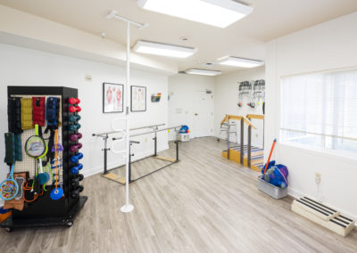 Therapy room and equipment